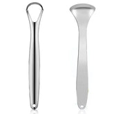 1pcs/2pcs/3pcs Metal Tongue Scraper Cleaner for Adults & Kids, Portable Stainless Steel Tongue Scrapers Brushes for Removing